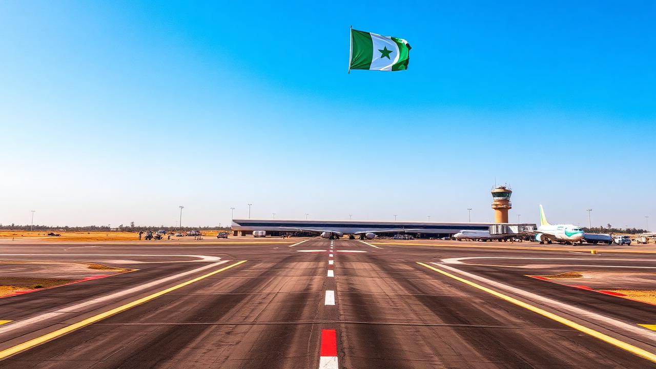 Aéroport International Hassane Djamouss de N'Djaména, piste et terminal